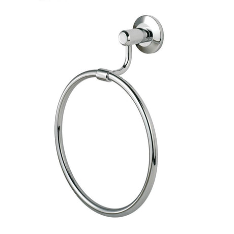 This is an image of a Carlisle Brass - Tempo Towel Ring - Polished Chrome that is availble to order from T.H Wiggans Architectural Ironmongery in Kendal in Kendal.
