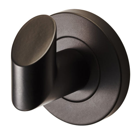 This is an image of a Carlisle Brass - Stainless Steel Robe Hook - Matt Black that is availble to order from T.H Wiggans Architectural Ironmongery in Kendal in Kendal.