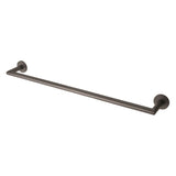 This is an image of a Carlisle Brass - Stainless Steel Single Towel Rail - Matt Black that is availble to order from T.H Wiggans Architectural Ironmongery in Kendal in Kendal.