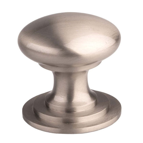 This is an image of a FTD - Victorian Cupboard Knob 25mm Stainless Steel Effect - Stainless Steel Effe that is availble to order from T.H Wiggans Architectural Ironmongery in Kendal in Kendal.