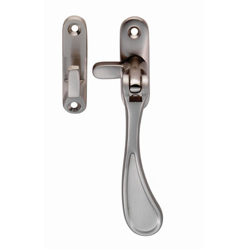 This is an image of a Carlisle Brass - Casement Fastener Reversible - Satin Nickel that is availble to order from T.H Wiggans Architectural Ironmongery in Kendal in Kendal.