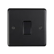 This is an image showing Eurolite Stainless Steel 20Amp Switch - Matt Black (With Black Trim) mb20aswb available to order from T.H. Wiggans Ironmongery in Kendal, quick delivery and discounted prices.