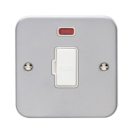 This is an image showing Eurolite Metal Clad Unswitched Fuse Spur - Metal Clad mcuswfnw available to order from T.H. Wiggans Ironmongery in Kendal, quick delivery and discounted prices.