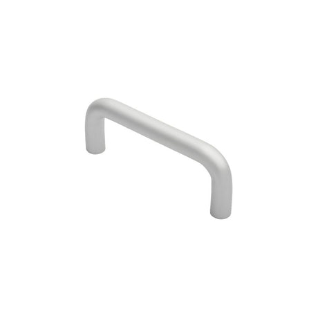 This is an image of Eurospec - D Pull Handle - Satin Anodised Aluminium available to order from T.H Wiggans Architectural Ironmongery in Kendal, quick delivery and discounted prices.