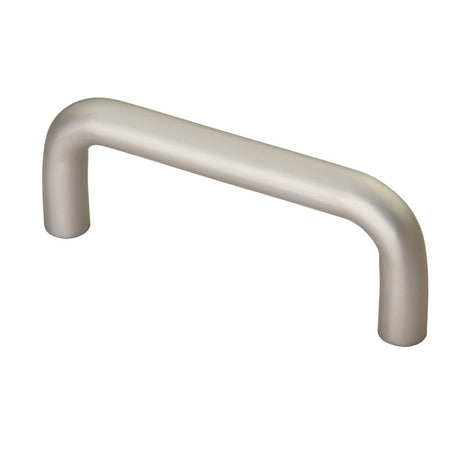 This is an image of Eurospec - D Pull Handle - Satin Anodised Aluminium available to order from T.H Wiggans Architectural Ironmongery in Kendal, quick delivery and discounted prices.
