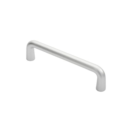 This is an image of Eurospec - D Pull Handle - Satin Anodised Aluminium available to order from T.H Wiggans Architectural Ironmongery in Kendal, quick delivery and discounted prices.