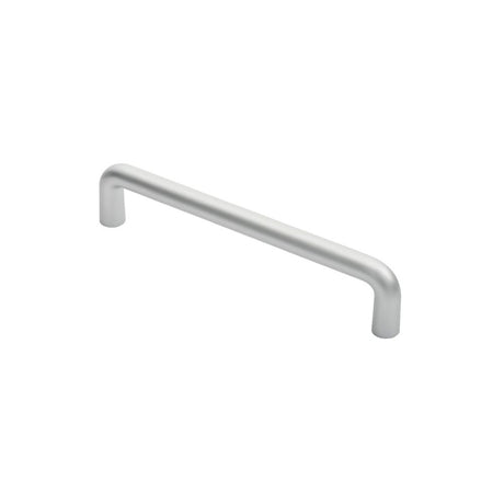 This is an image of Eurospec - D Pull Handle - Satin Anodised Aluminium available to order from T.H Wiggans Architectural Ironmongery in Kendal, quick delivery and discounted prices.
