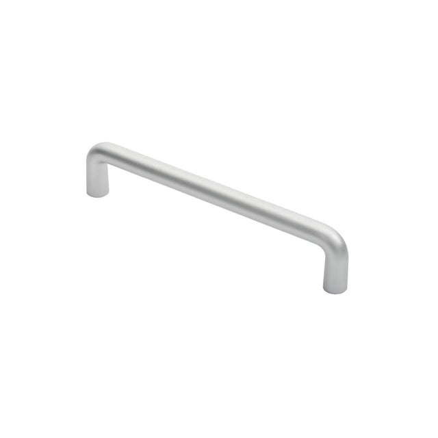This is an image of Eurospec - D Pull Handle - Satin Anodised Aluminium available to order from T.H Wiggans Architectural Ironmongery in Kendal, quick delivery and discounted prices.