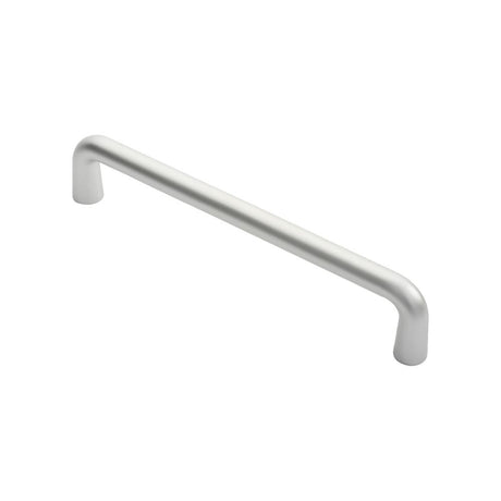 This is an image of Eurospec - D Pull Handle - Satin Anodised Aluminium available to order from T.H Wiggans Architectural Ironmongery in Kendal, quick delivery and discounted prices.