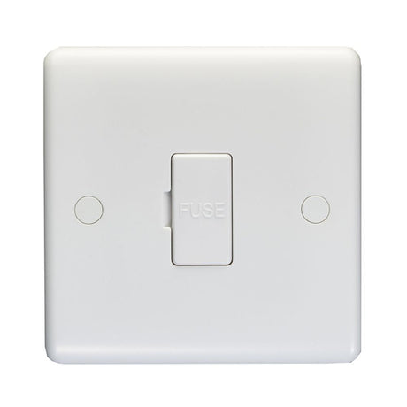 This is an image showing Eurolite Enhance White Plastic Unswitched Fuse Spur - White pl4130 available to order from T.H. Wiggans Ironmongery in Kendal, quick delivery and discounted prices.