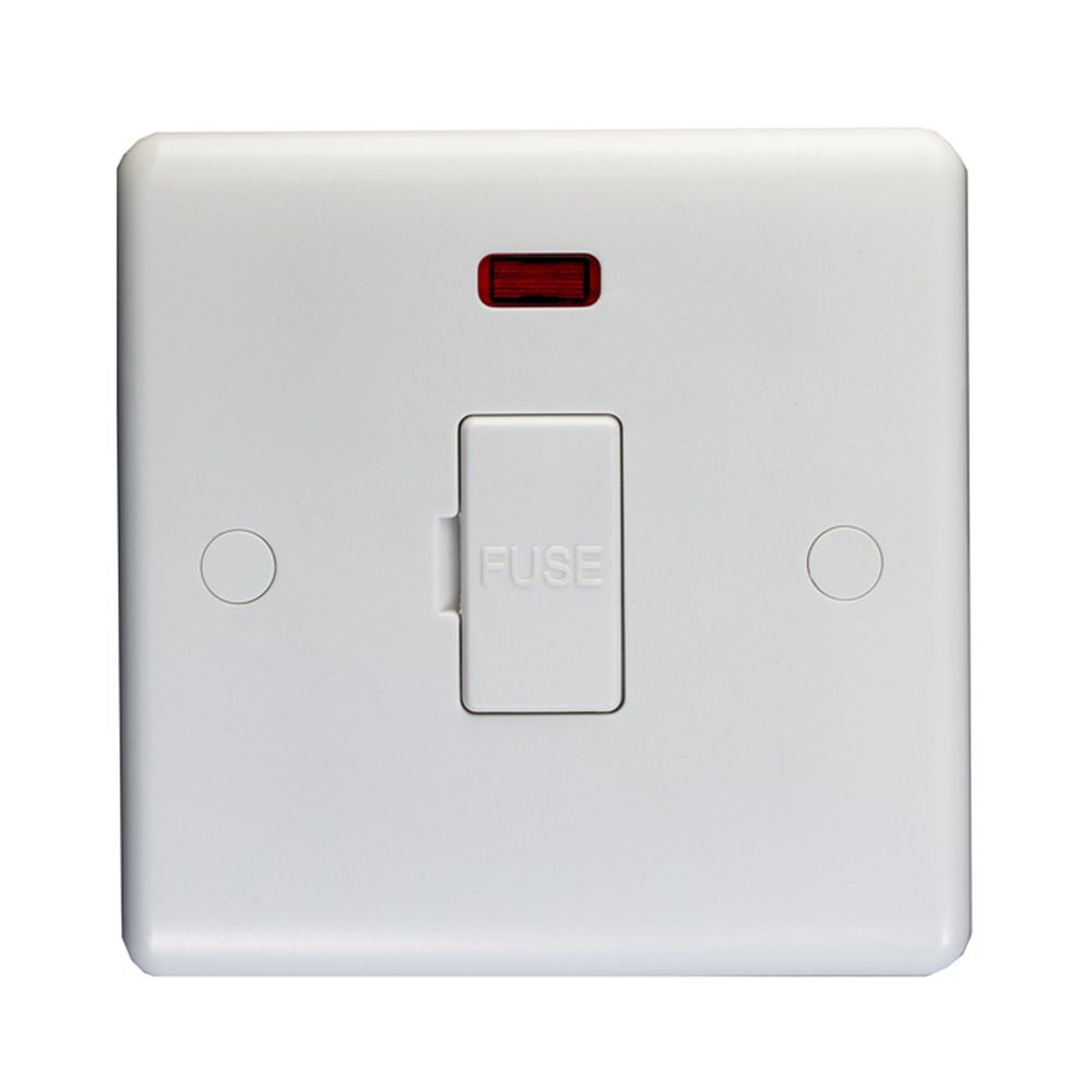 This is an image showing Eurolite Enhance White Plastic Fuse Spur - White pl4131 available to order from T.H. Wiggans Ironmongery in Kendal, quick delivery and discounted prices.