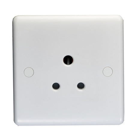This is an image showing Eurolite Enhance White Plastic 5 Amp Socket - White pl4250 available to order from T.H. Wiggans Ironmongery in Kendal, quick delivery and discounted prices.