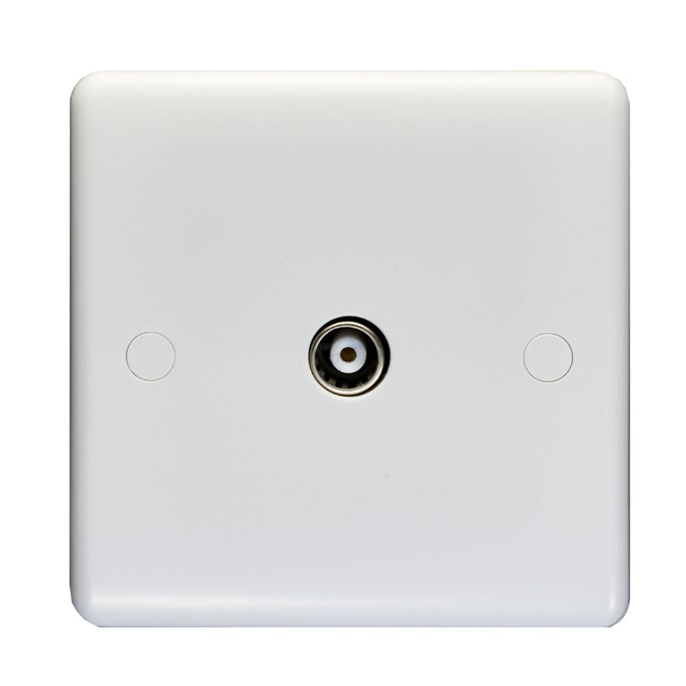This is an image showing Eurolite Enhance White Plastic TV - White pl4321 available to order from T.H. Wiggans Ironmongery in Kendal, quick delivery and discounted prices.