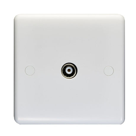 This is an image showing Eurolite Enhance White Plastic TV - White pl4321 available to order from T.H. Wiggans Ironmongery in Kendal, quick delivery and discounted prices.