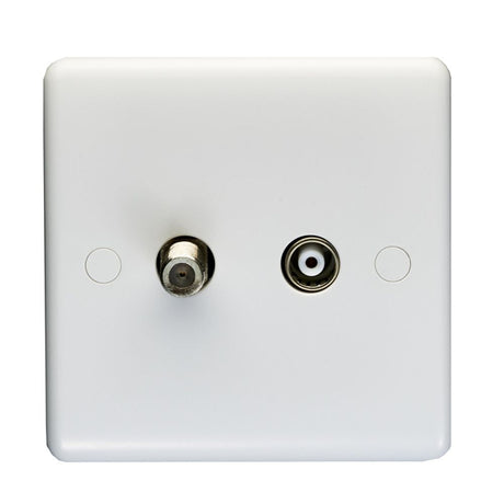 This is an image showing Eurolite Enhance White Plastic TV - White pl4327 available to order from T.H. Wiggans Ironmongery in Kendal, quick delivery and discounted prices.