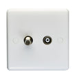 This is an image showing Eurolite Enhance White Plastic TV - White pl4327 available to order from T.H. Wiggans Ironmongery in Kendal, quick delivery and discounted prices.