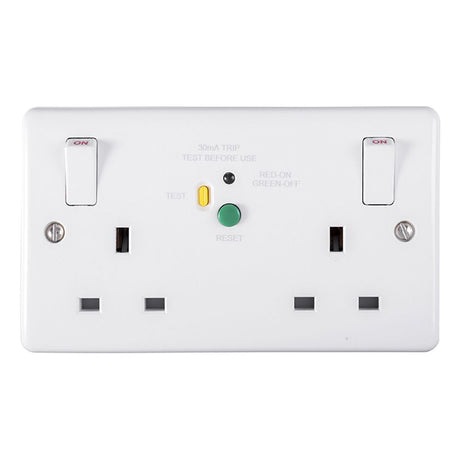 This is an image showing Eurolite Enhance White Plastic RCD - White pl5023 available to order from T.H. Wiggans Ironmongery in Kendal, quick delivery and discounted prices.