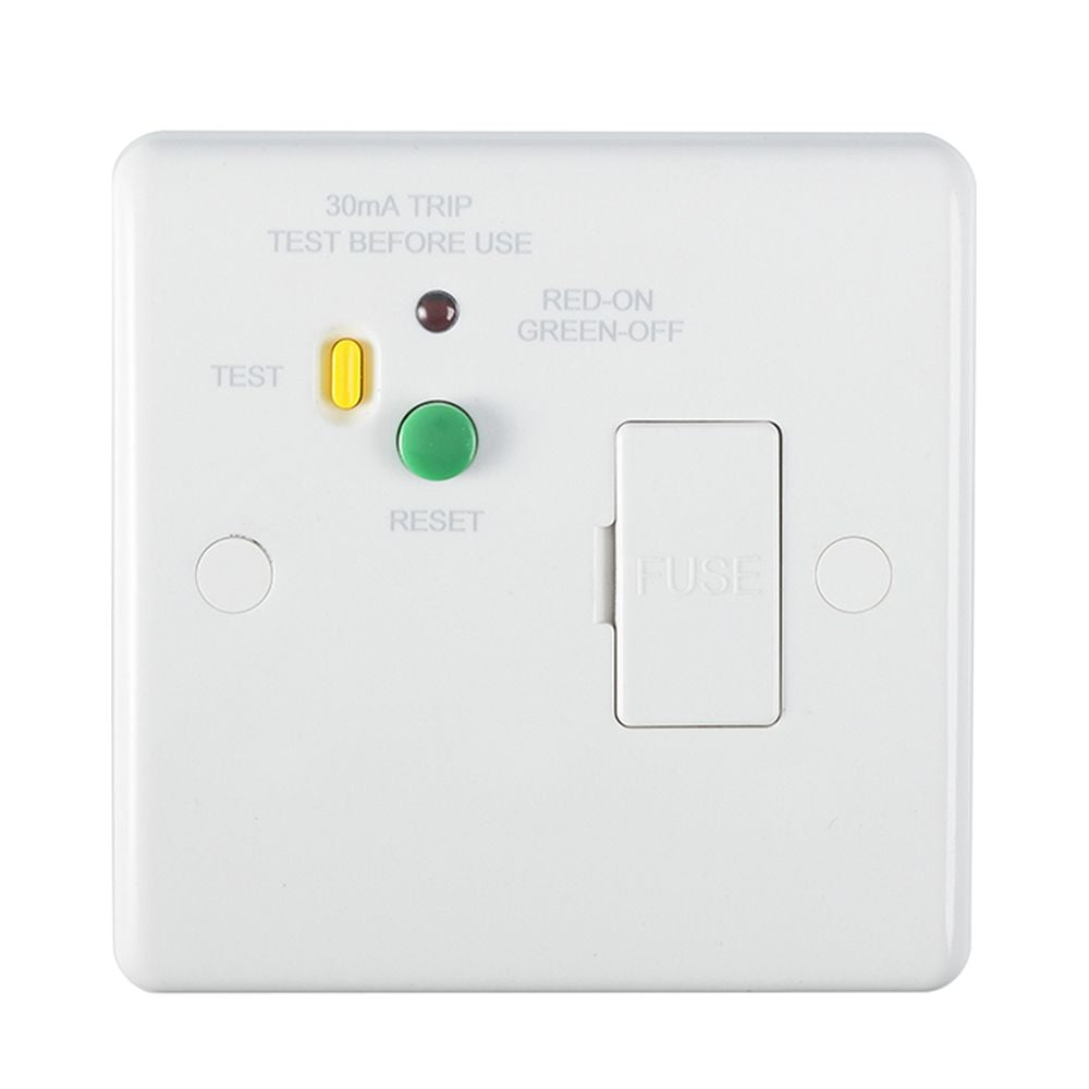 This is an image showing Eurolite Enhance White Plastic RCD - White pl5033 available to order from T.H. Wiggans Ironmongery in Kendal, quick delivery and discounted prices.