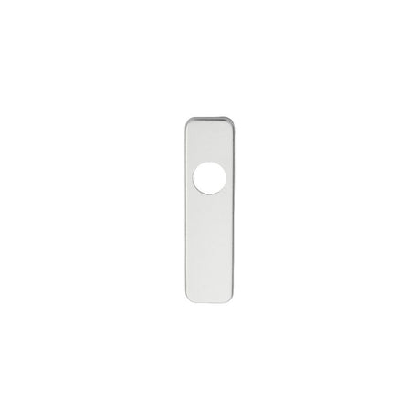 This is an image of Eurospec - Safety Lever Latch Plate Covers - Satin Anodised Aluminium available to order from T.H Wiggans Architectural Ironmongery in Kendal, quick delivery and discounted prices.