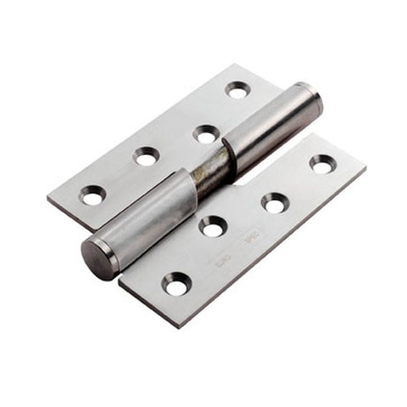 This is an image of a Eurospec - Enduro Rising Butt Hinge R/H - Satin Stainless Steel that is availble to order from T.H Wiggans Architectural Ironmongery in in Kendal.