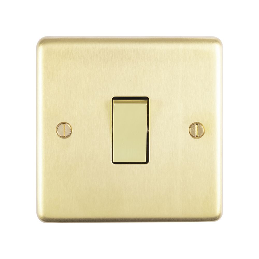 This is an image showing Eurolite Stainless Steel Intermediate Switch - Satin Brass sbint available to order from T.H. Wiggans Ironmongery in Kendal, quick delivery and discounted prices.