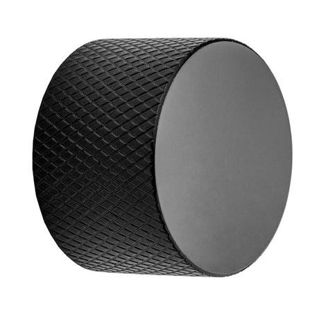 This is an image showing Knurled Dimmer Knob Only - Matt Black spkdimmb available to order from T.H. Wiggans Ironmongery in Kendal, quick delivery and discounted prices.