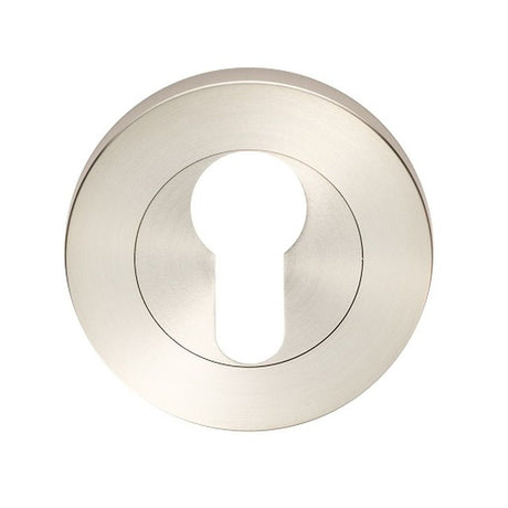 This is an image of Eurospec - Grade 316 Euro Profile Escutcheon - Satin Stainless Steel available to order from T.H Wiggans Architectural Ironmongery in Kendal, quick delivery and discounted prices.
