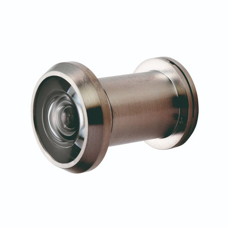 This is an image of Eurospec - Door Viewer 200 degree with Crystal lens - Satin Stainless Steel available to order from T.H Wiggans Architectural Ironmongery in Kendal, quick delivery and discounted prices.