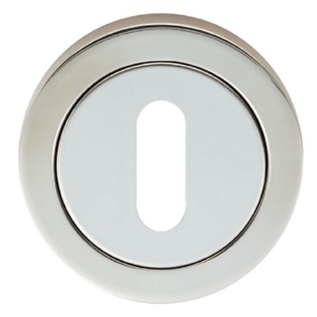 This is an image of Eurospec - Steelworx SWL Escutcheon - Bright Stainless Steel available to order from T.H Wiggans Architectural Ironmongery in Kendal, quick delivery and discounted prices.