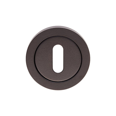 This is an image of Eurospec - Steelworx SWL Escutcheon - Matt Black available to order from T.H Wiggans Architectural Ironmongery in Kendal, quick delivery and discounted prices.