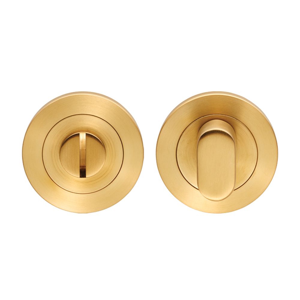 This is an image of Eurospec - Steelworx SWL Thumbturn - Satin PVD available to order from T.H Wiggans Architectural Ironmongery in Kendal, quick delivery and discounted prices.