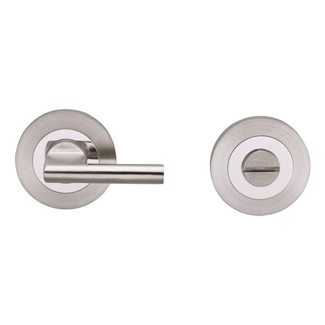 This is an image of Eurospec - Steelworx SWL Disabled Thumbturn - Bright/Satin Stainless Steel available to order from T.H Wiggans Architectural Ironmongery in Kendal, quick delivery and discounted prices.