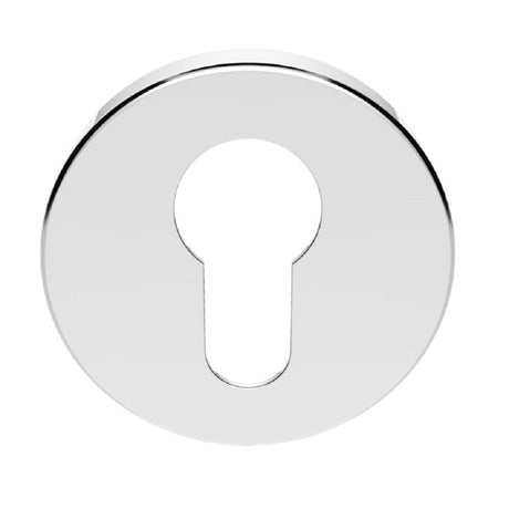 This is an image of Serozzetta - Euro Profile Escutcheon - Polished Chrome available to order from T.H Wiggans Architectural Ironmongery in Kendal, quick delivery and discounted prices.