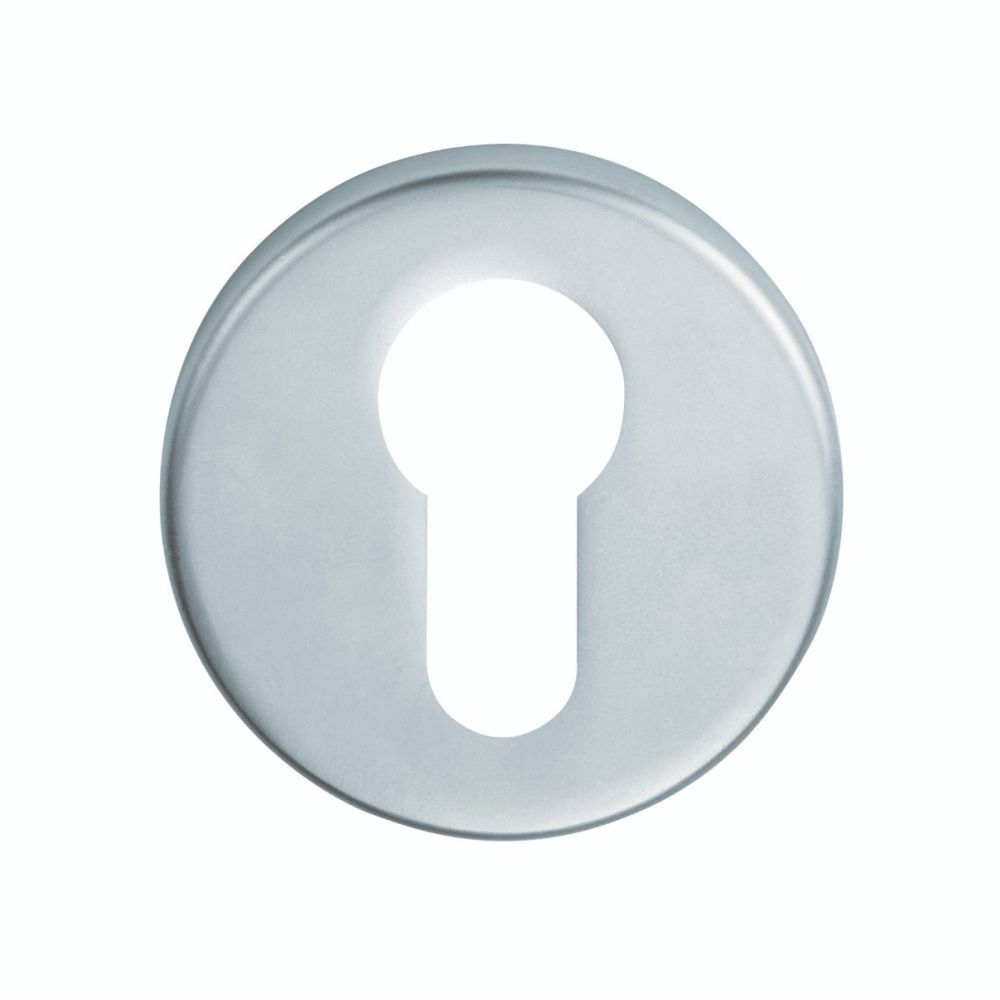This is an image of Serozzetta - Euro Profile Escutcheon - Satin Chrome available to order from T.H Wiggans Architectural Ironmongery in Kendal, quick delivery and discounted prices.