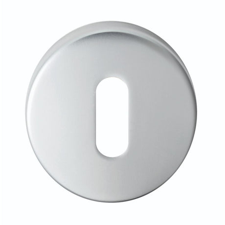 This is an image of Serozzetta - Standard Profile Escutcheon - Satin Chrome available to order from T.H Wiggans Architectural Ironmongery in Kendal, quick delivery and discounted prices.
