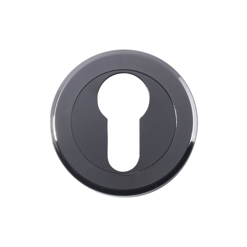 This is an image of Serozzetta - Euro Profile Escutcheon - Black Nickel available to order from T.H Wiggans Architectural Ironmongery in Kendal, quick delivery and discounted prices.