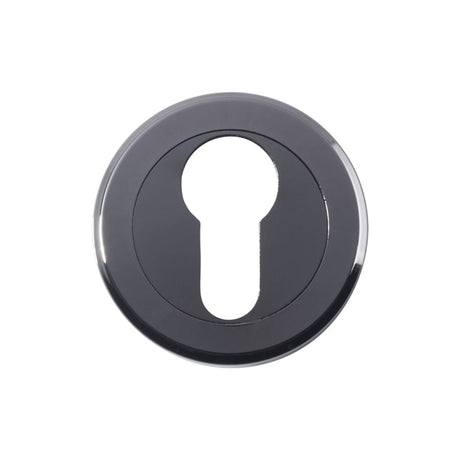 This is an image of Serozzetta - Euro Profile Escutcheon - Black Nickel available to order from T.H Wiggans Architectural Ironmongery in Kendal, quick delivery and discounted prices.