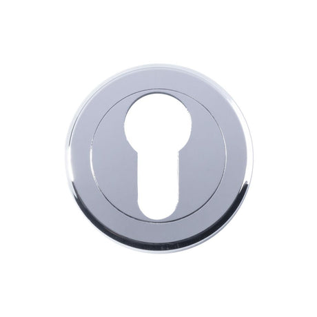 This is an image of Serozzetta - Euro Profile Escutcheon - Polished Chrome available to order from T.H Wiggans Architectural Ironmongery in Kendal, quick delivery and discounted prices.