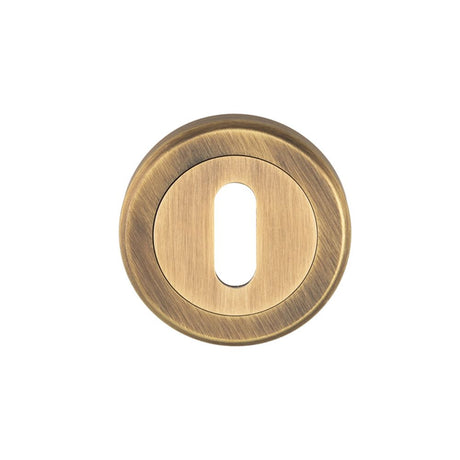 This is an image of Serozzetta - Standard Profile Escutcheon - Antique Brass available to order from T.H Wiggans Architectural Ironmongery in Kendal, quick delivery and discounted prices.