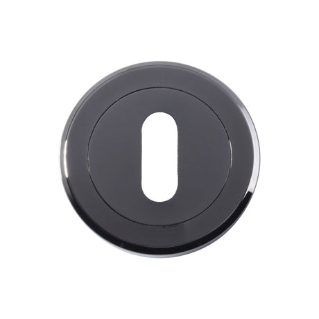 This is an image of Serozzetta - Standard Profile Escutcheon - Black Nickel available to order from T.H Wiggans Architectural Ironmongery in Kendal, quick delivery and discounted prices.
