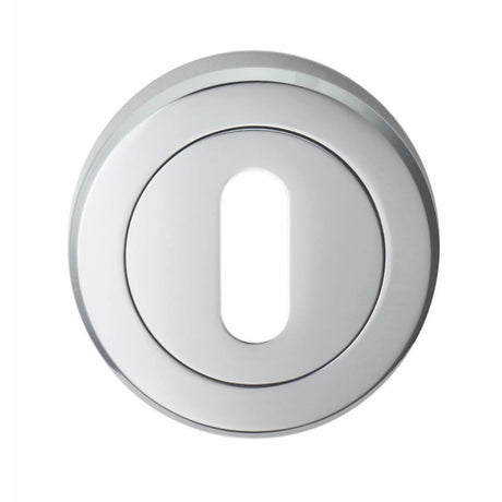 This is an image of Serozzetta - Standard Profile Escutcheon - Polished Chrome available to order from T.H Wiggans Architectural Ironmongery in Kendal, quick delivery and discounted prices.