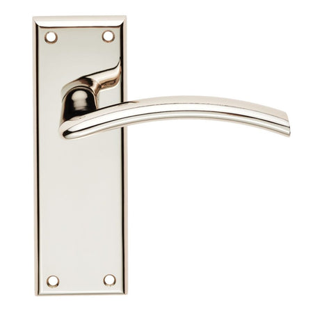This is an image of Serozzetta - Trenta Lever on Latch Backplate available to order from T.H Wiggans Architectural Ironmongery in Kendal, quick delivery and discounted prices.