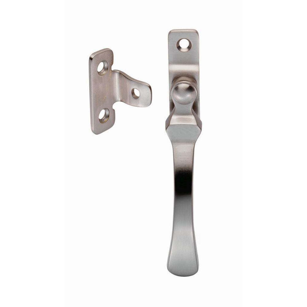 This is an image of a Carlisle Brass - Casement Fastener - Satin Nickel that is availble to order from T.H Wiggans Architectural Ironmongery in Kendal in Kendal.