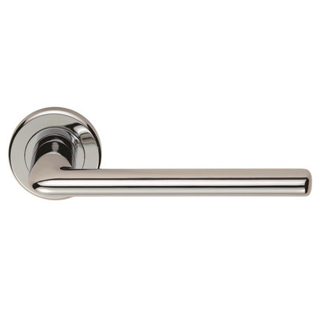 This is an image of Serozzetta - Manon Lever on Rose - Polished Chrome available to order from T.H Wiggans Architectural Ironmongery in Kendal, quick delivery and discounted prices.