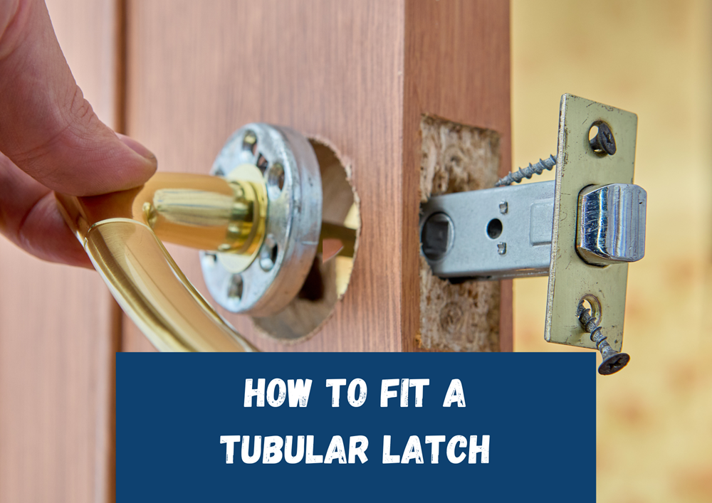 Image showing how to fit a tubular latch