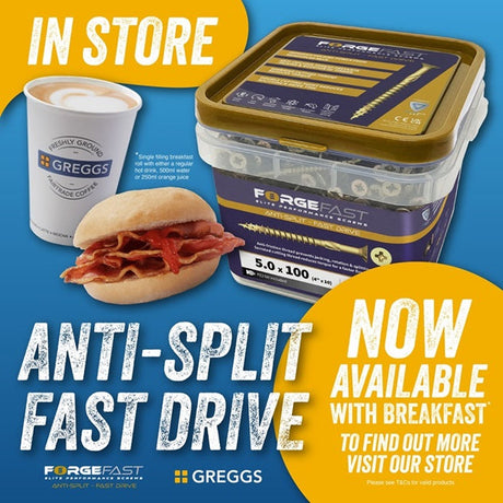 Image showing the ForgeFast promotion with Greggs