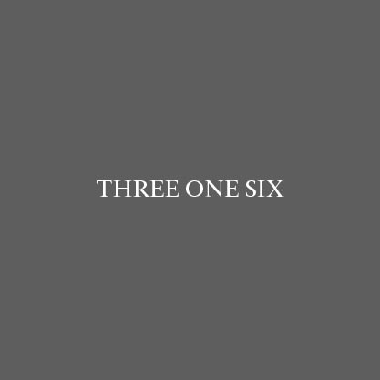 This is an image of the Three One Six Hardware logo, made by Frelan Hardware available to order from T.H Wiggans Ironmongery in Kendal