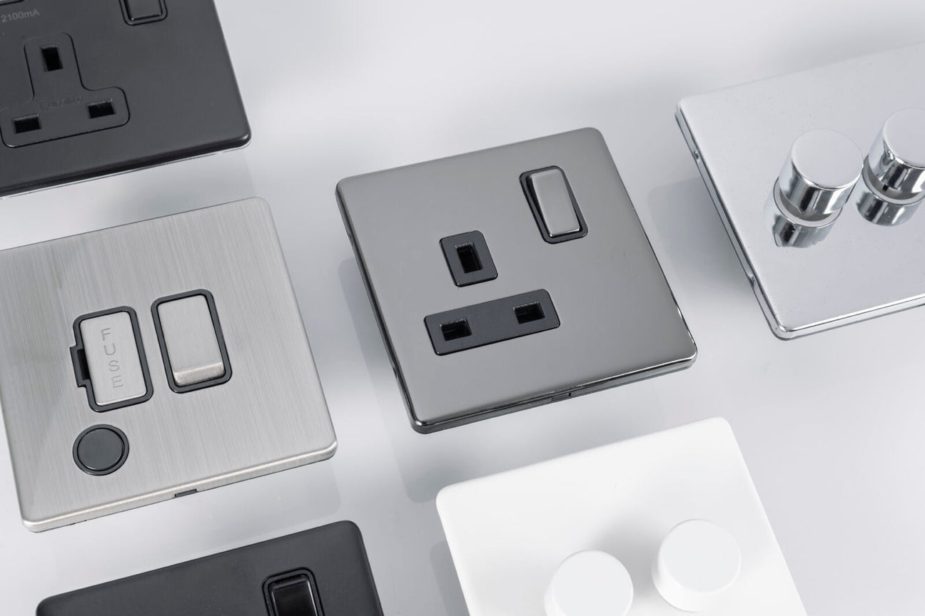 Image showing a selection of Electrical switches and sockets