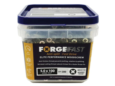 tub of forgefast screws