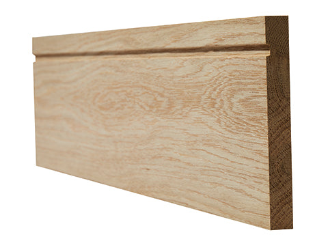 Image showing a piece of oak skirting board supplied by LPD available from T.H Wiggans in Kendal